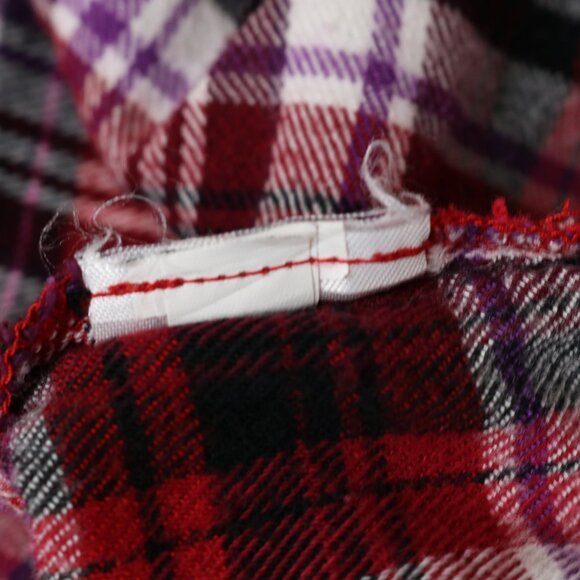 Gap Wrap Flannel Red Plaid Long Sleeve Shirt - Picture 10 of 11